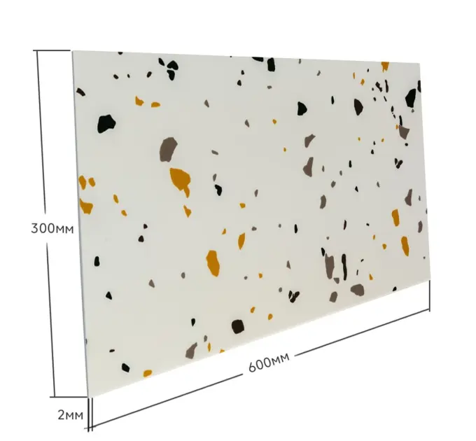 Самоклеюча стінова PET плитка 600*300*2mm, ціна за 1 шт. (PET-1676)