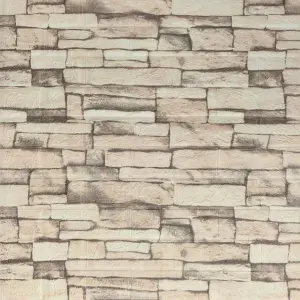 Самоклеюча 3D панель під бежеву катеринославську цеглу 700x770x2мм (344-2)