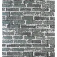 Самоклейка декоративна 3D панель під сіру катеринославську цеглу 700x770x3мм (42-3) 