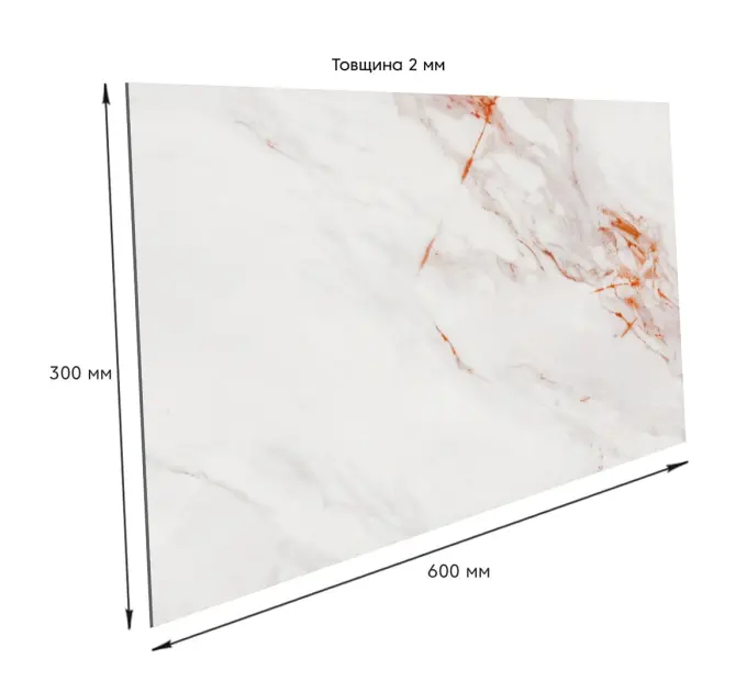 Самоклеюча стінова PET плитка 600*300*2mm, ціна за 1 шт. (PET-3333)