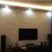 Самоклеюча 3D панель під бежево-помаранчеву цеглу 700x770x5мм 