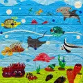 Дитяча 3D панель самоклейка під цеглу 