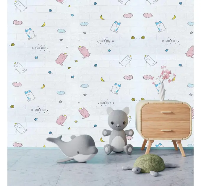 Самоклеящаяся 3D панель котята 700х770х3мм (105) SW-00001350