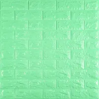 Самоклеюча 3D панель під цеглу М'ята 700х770х7мм 