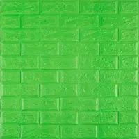 Самоклеюча 3D панель Зелена цегла 700х770х5мм