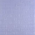 Самоклеюча 3D панель світло - фіолетова цегла  700х770х5мм 