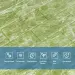 Самоклеюча 3D панель під цеглу DEEP Green 700х770х5мм