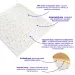 Самоклеюча стельова-стінна 3D панель павутина 700x700x5мм