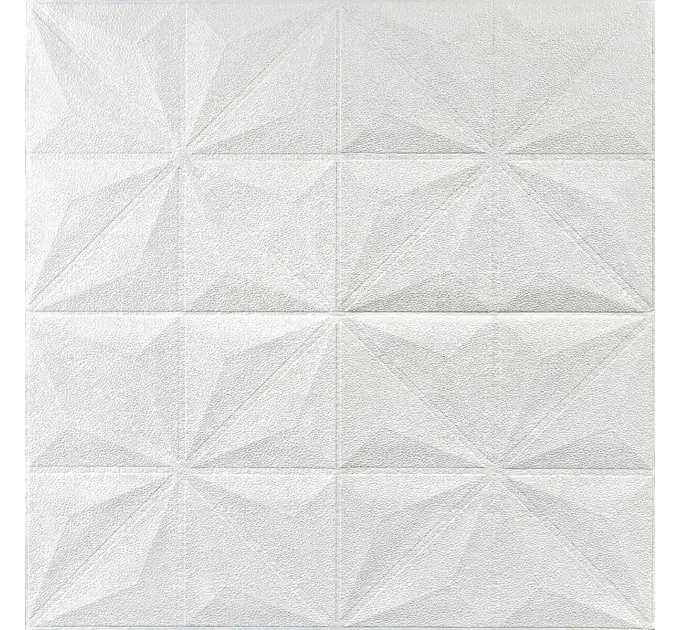 Самоклеюча настінно-стельова 3D панель зірки 700х700х5мм 