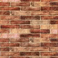Самоклеюча 3D панель під коричневу цеглу катеринослав 700х770х5мм 