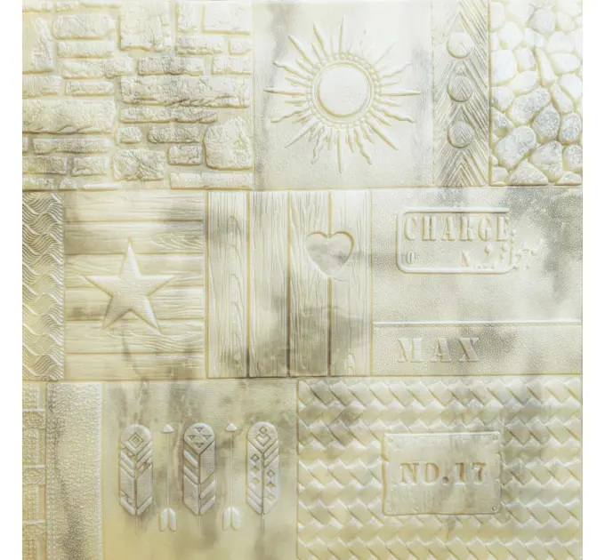 Самоклеюча декоративна 3D панель візерункова 700x700x5мм 