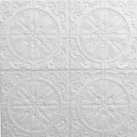 Самоклеюча декоративна настінно-стельова 3D панель 700x700x7,5мм 