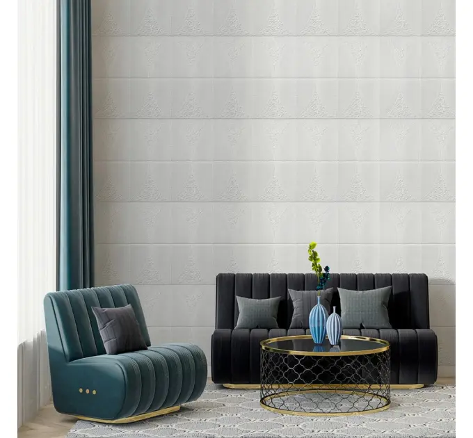 Самоклеюча декоративна настінно-стельова 3D панель 700х700х4мм