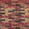 Самоклеюча 3D панель під бежево-коричневу цеглу 700х770х5мм 