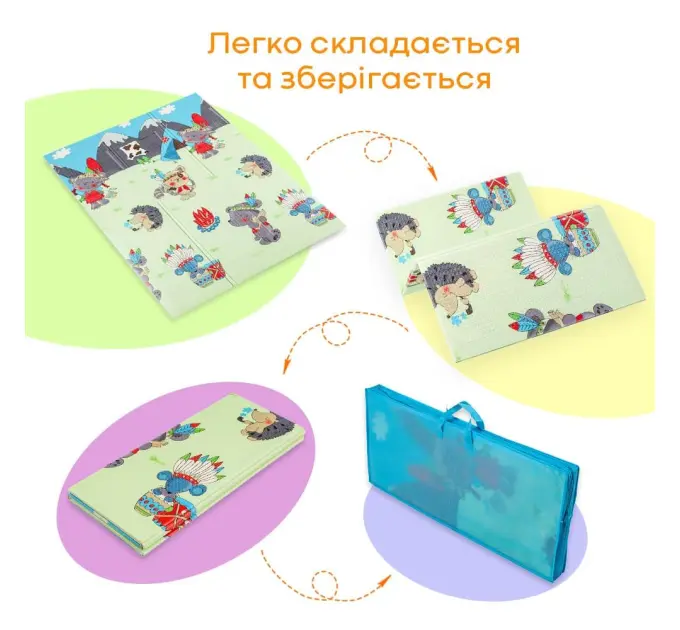 Развивающий коврик детский термо "Путешествие | Поляна" 180х120х1см (245)