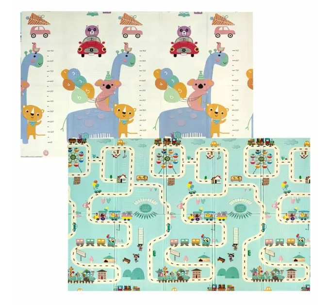 Розвиваючий килимок дитячий термо "Атракціон - Ростомір" 200х180х1см (203)