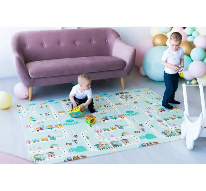 Розвиваючий килимок дитячий термо "Атракціон - Ростомір" 200х180х1см (203)