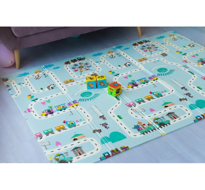 Розвиваючий килимок дитячий термо "Атракціон - Ростомір" 200х180х1см (203)