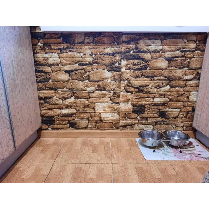 Самоклейна декоративна 3D-панель «Кам’яний рельєф» 700×770×5 мм (179)