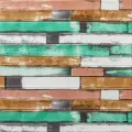 Самоклеюча декоративна 3D панель м'ятне дерево 700x700x5мм 