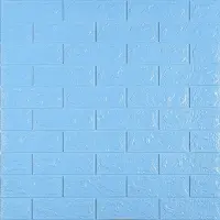 Самоклеюча 3D панель під блакитну цеглу 700х770х5мм