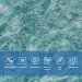 Самоклеюча 3D панель Морська мармурова плитка 700х700х4мм 