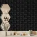 Самоклеюча 3D панель під Чорну цеглу 700х770х3мм