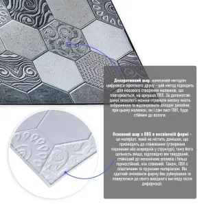 Декоративна ПВХ панель 960*480*4мм (1041)