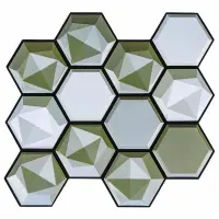 Декоративна ПВХ плитка на самоклейці стільники 300х300х5мм, ціна за 1 шт. (СПП-502)