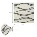 Самоклеюча 3D панель сірі хвилі 700x700x5мм