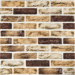 Самоклеюча 3D панель під цеглу клінкер пісочний 700x700x4мм