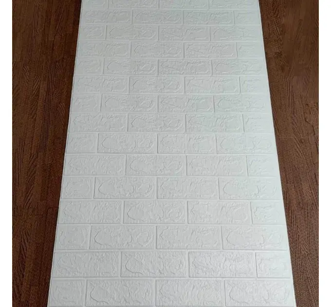 Самоклеющаяся 3D панель под белый кирпич в рулоне 2800x700x3мм (R001-3)