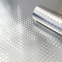 Самоклеюча плівка 3д куби срібло 0,40х10м (0794)