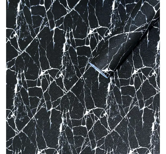 Самоклеюча плівка чорний мармур 0,45х10м (1206)