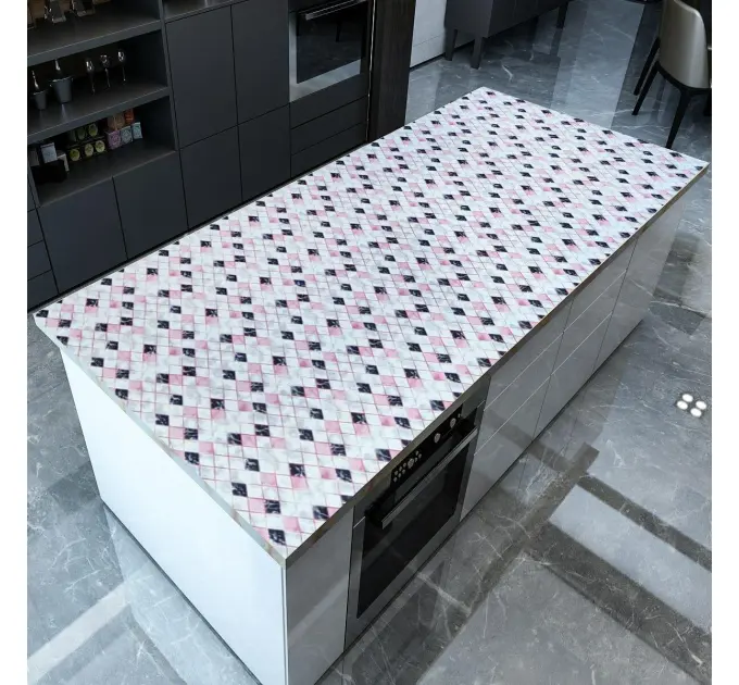 Самоклеюча плівка рожева мозаїка 0,45х10м (1233)