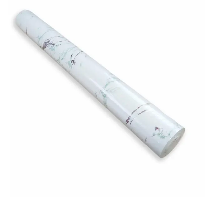 Самоклеюча плівка зелено-червоний мармур 0,45х10м (1272)