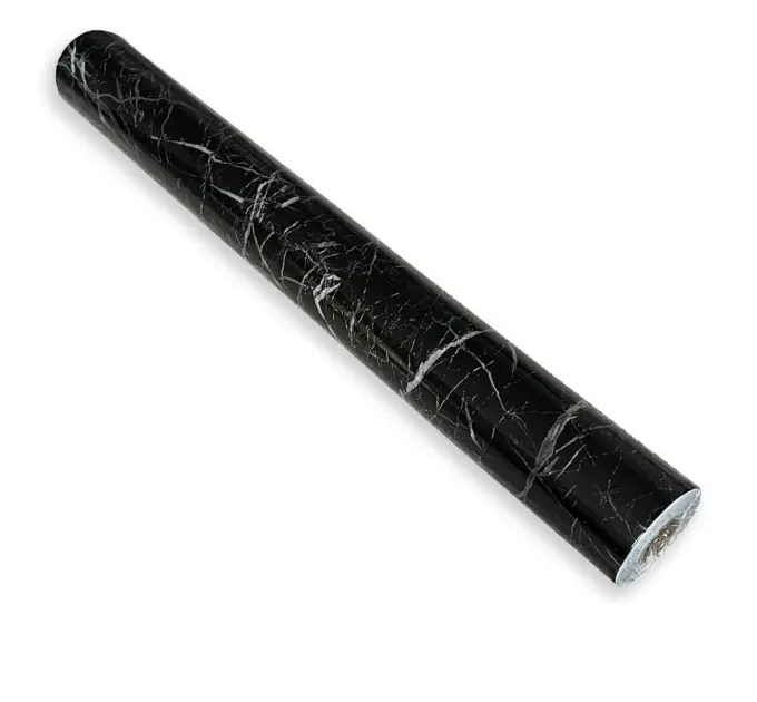 Самоклеюча плівка чорний мармур з павутинкою 0,45х10мх0,07мм (1276)