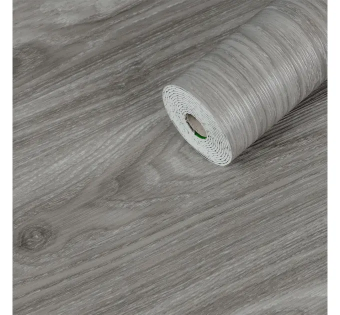 Самоклеюча вінілова плитка в рулоні попеляста 3000х600х2мм (матова) (1175)