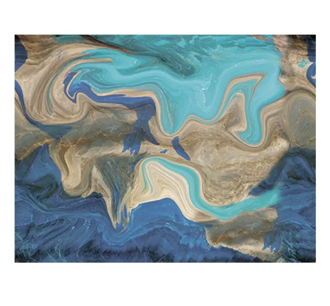 Самоклеящаяся виниловая плитка набор (6 рулонов) лазурный 3600х2800х2мм (WB-SLH-003) SW-00001449