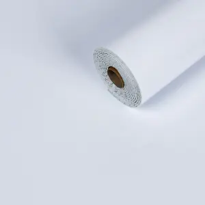 Самоклеюча вінілова плитка в рулоні біла 3000х600х2мм (глянець)  (1284)