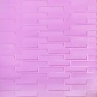 Самоклеящаяся 3D панель пурпурная кладка 700х770х4мм (332) SW-00001349