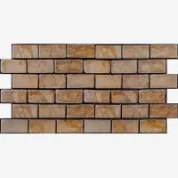 Декоративна панель ПВХ цегла під коричневий мармур 960х480х4мм (1128)