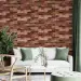 Самоклеюча 3D панель під коричневу цеглу катеринослав 3080х700х3мм