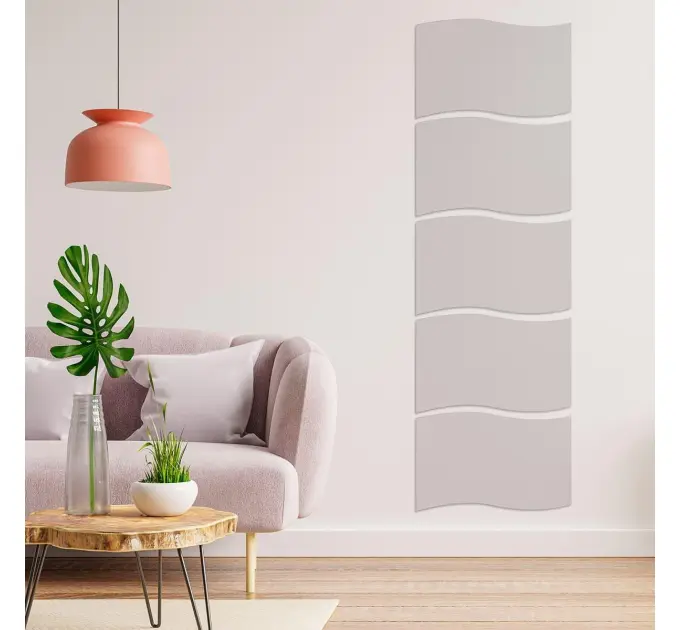 Дзеркальна наклейка (акрил) 3D 27*42 cm*2 mm Silver (1519)