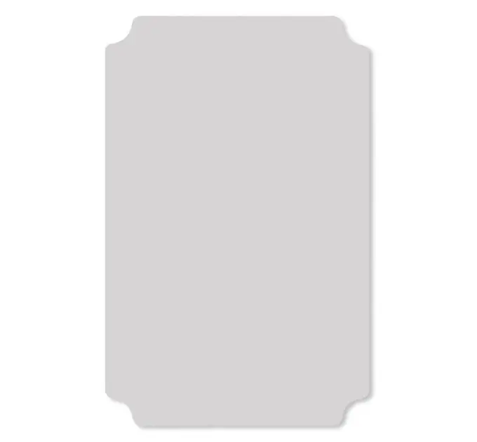 Дзеркальна наклейка (акрил) 3D 27*42 cm*2 mm Silver (1520)