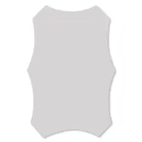 Дзеркальна наклейка (акрил) 3D 40*60 cm*2 mm Silver (1521)