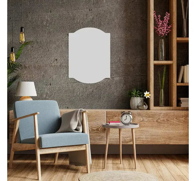 Дзеркальна наклейка (акрил) 3D 30*40cm*2mm Silver (1522)