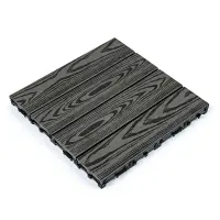 Композитна плитка WPC антрацит 30*30CM*2СM (D) SW-00001708