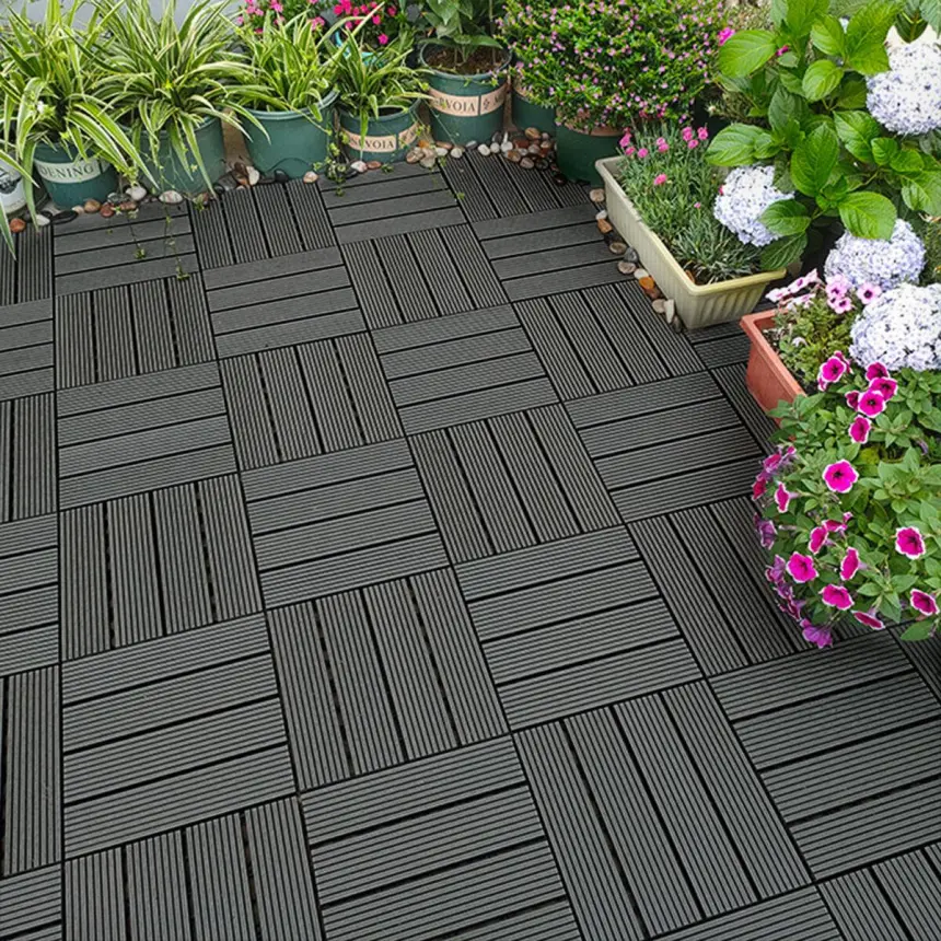 Композитна плитка WPC вугілля 30*30CM*2СM (D) SW-00001713