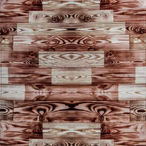 Самоклеюча 3D панель під дерево 700х700х3мм